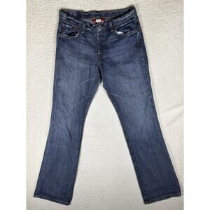 Lucky Brand Jeans Womens 8/28 28x33 Blue Easy Rider Dungarees Made in USA Denim